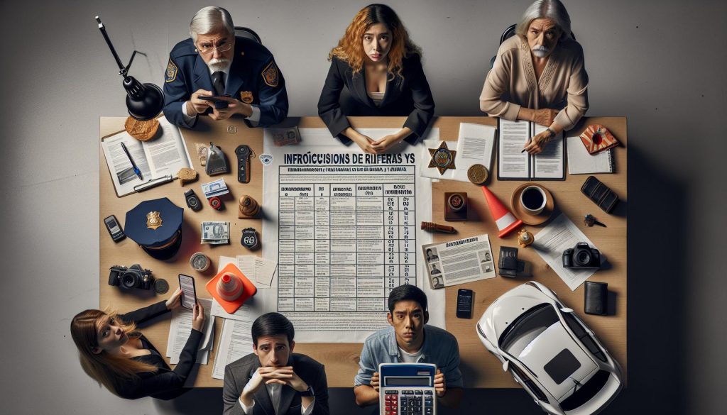 Cuadro Infracciones Ley de Carreteras: Sanciones y Multas​