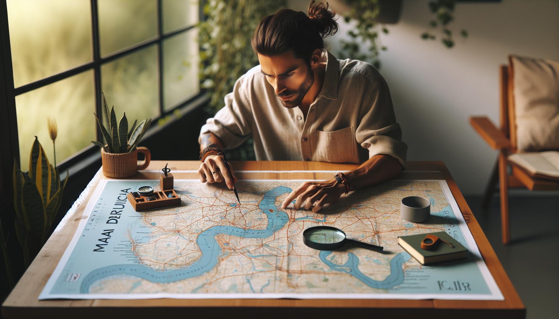 Mapa de ríos y cuerpos de agua en Valencia