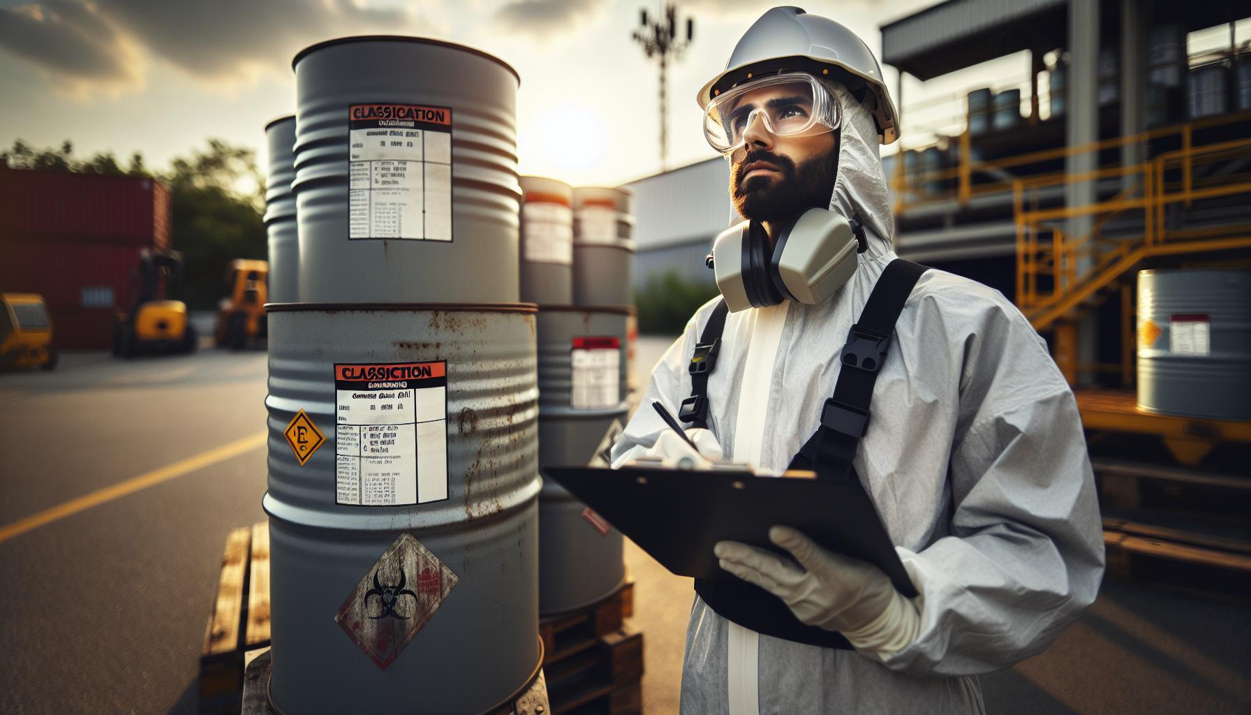 Clasificación de mercancías peligrosas según ADR