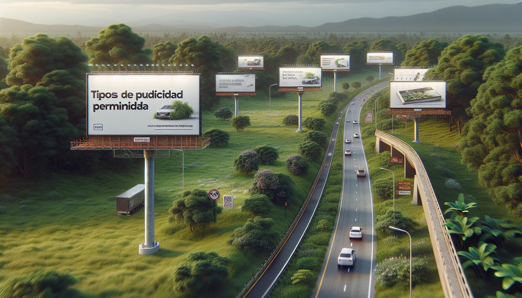 Tipos de publicidad permitida en la Ley de Carreteras