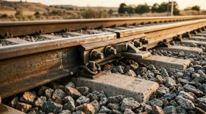 Juntas de dilatacion en vias de tren rieles y estructuras ferroviarias
